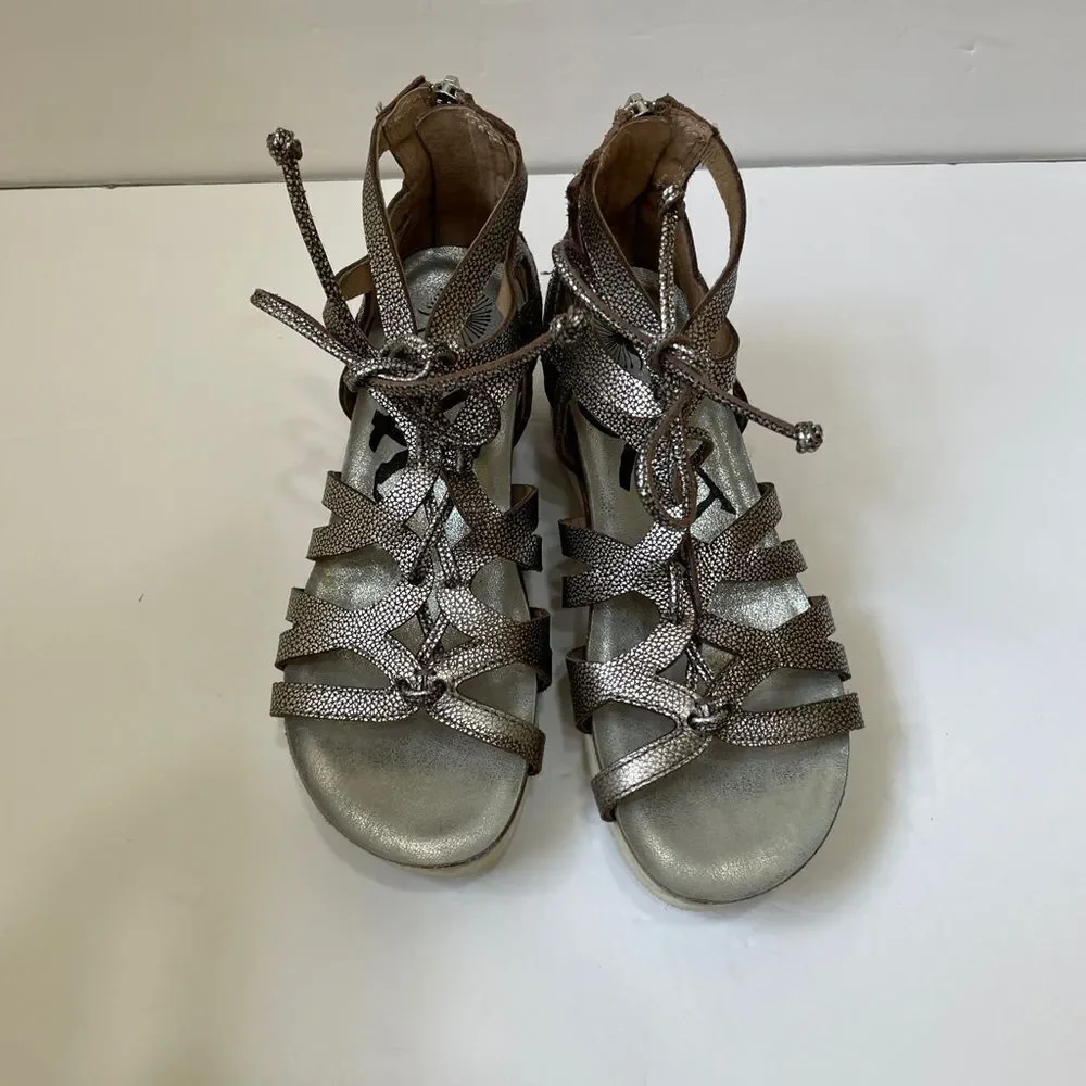 OTBT ESCAPADE WEDGE SANDALS‎ IN PEWTER
